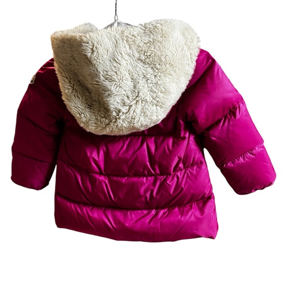 Moncler Down Hot Pink CAEN GIUBBOTTO JACKET Toddler Girl Size 3 Dry Cleaned - Picture 10 of 16